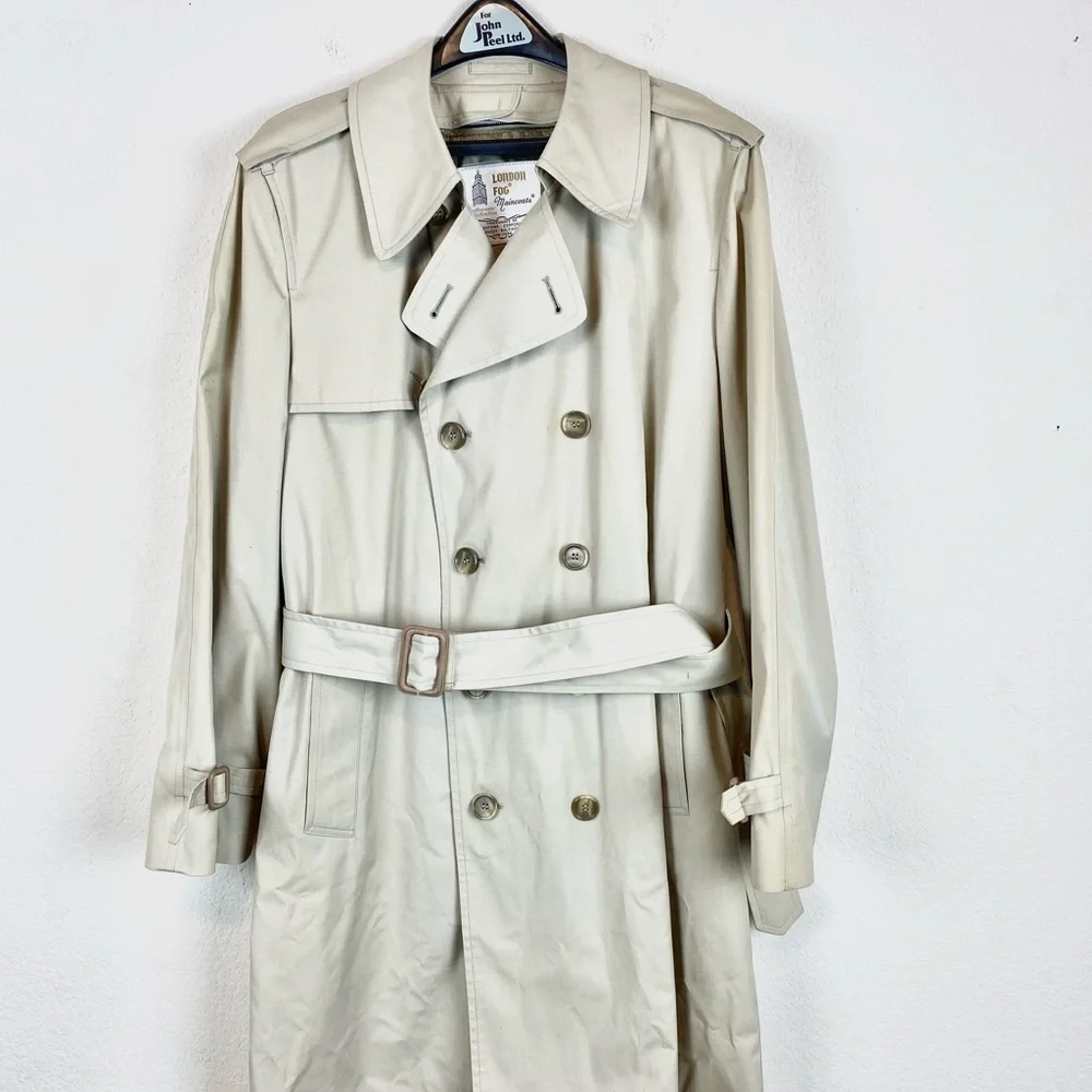 London Fog Beige Maincoat - Picture 1 of 7